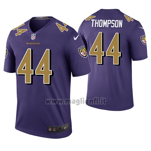 Maglia NFL Legend Baltimore Ravens Mark Thompson Viola Color Rush
